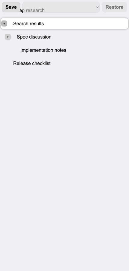 Bello Tree Style Tab sidebar showing nested tab branches in Chrome